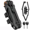 Image de CASR Antivol Fold   Cadenas Pliable Haute Sécurité en Acier Renforcé   Solidité 8/12 Anti-Cisaille, Sciage & Choc   Compact, Léger & 3 Supports de Fixations Inclus   Pour Vélo, Trottinette & Moto
