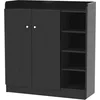 Image de HOMCOM Meuble de Rangement à Chaussures 12 Paires 83L x 30l x 90H cm Noir