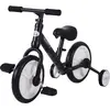 Image de HOMCOM Vélo Enfant Draisienne 2 en 1 Roues 12" Enfants 2-5 Ans Acier Noir