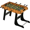 Image de HOMCOM Baby-Foot Table Pliable 2 Balles 98L x 42l x 62H cm Marron et Noir