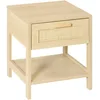 Image de HOMCOM Table de Chevet 40L x 40l x 48H cm Aspect Bois Naturel Clair