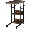 Image de HOMCOM Table d'appoint Hauteur Réglable pour Ordinateur Portable Marron