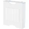 Image de HOMCOM Cache-radiateur à Lattes Couvercle de Radiateur en Bois Design Contemporain pour Salon Salle de Séjour Chambre 78 x 19 x 82 cm Blanc