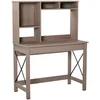 Image de HOMCOM Bureau avec Rangement bibliothèque 105 x 50 x 137,5 cm Marron Clair