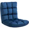 Image de HOMCOM Fauteuil Convertible Grand Confort Inclinaison 90°-180° Bleu Roi