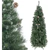 Image de HOMCOM Sapin de Noël Artificiel 180 cm avec 618 Branches Enneigées Vert