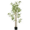 Image de HOMCOM Plante Artificielle Bambou Arbre Artificiel Hauteur avec Pot, décoration Interieur, très réaliste (1, 180 cm)