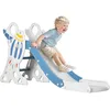 Image de AIYAPLAY Toboggan pour Enfants 18 à 36 Mois 157L x 46,5l x 80H cm Bleu