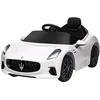 Image de AIYAPLAY Voiture Électrique Enfants sous Licence 12V 3 à 5 Ans Blanc