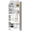 Image de HOMCOM Bibliothèque Murale 4 Niveaux, étagère Murale en Bois, étagère de Rangement pour Livres et Magazines, Design Moderne, pour Salon, Bureau ou Chambre, 59 x 12 x 113 cm, Blanc