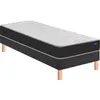 Image de BULTEX Vitality 1.1 120x190 + sommier gris fumé +pieds VITAL11-E-1219-GFU