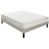 Image de EPEDA Voyage 160x200 + sommier taupe + pieds VOYA-E-1620-TAUP