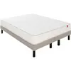 Image de EPEDA Voyage 180x200 + 2 sommiers taupe pieds VOYA-E-1820-2-TAUP