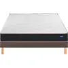 Image de BULTEX Vitality 1.1 120x200 + sommier marron +pieds VITAL11-E-1220-MAR
