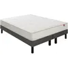 Image de EPEDA Pavillon 160x200 + 2 sommiers gris fumé pieds PAVIL-E-1620-2-GFU