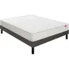 Image de EPEDA Voyage 140x200 + sommier gris fumé + pieds VOYA-E-1420-GFU