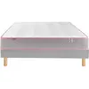 Image de MERINOS Endormi 140x200 + sommier gris clair + pieds ENDORMI-E-1420-GCLA