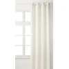Image de Home Maison HM69516-1 Unis Paire de Rideaux occultant Polyester Blanc 260 x 140 cm