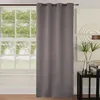 Image de Homemaison HM69516-1 Unis Paire de Rideaux occultant Polyester Taupe 260 x 140 cm