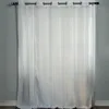 Image de Home Maison - Voilage Fantaisie à 3 Armures - Polyester - Rayé Verticalement -  illets Ronds Argent Ø 4 cm - Prêt à Poser - Fenêtre - 140 x 260 cm - Blanc