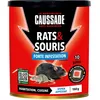 Image de CAUSSADE Anti Rats & Souris - Forte Infestation - Lieux secs & humides - 10 Sachets pâtes Fluorescents - Prêt à l'emploi - Une Ingestion Suffit - Fabriqué en France - 150g - CARSPT150N