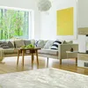 Image de The Home Deco Factory - Tapis imitation fourrure écru 115 x 170 cm
