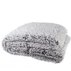 Image de HOME DECO FACTORY - TX8009 Plaid Sherpa Ultra Doux en Polyester - Conçu pour Canapé et Lit - Touche Cocooning - Dimensions 120 x 150 x 2 cm - Couleur Grise