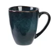 Image de HOME DECO FACTORY Mug en Grès Design Élégant 300 ML Café et Thé Bleu
