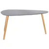 Image de HOME DECO FACTORY Table Gigogne Bois Galet Gris