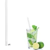 Image de COOK CONCEPT - KV7287 Paille en Verre Réutilisable Lot de 4 avec Goupillon - Accessoire Art de la Table Pratique pour Fête et Événements - Taille 20 x 0,8 x 0,8 cm - Transparent-Gris