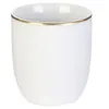 Image de HOME DECO FACTORY - KA4573, Vase décoratif en verre avec bord doré, 180 ml, Conçu pour embellir votre intérieur, ajoutant une touche élégante à votre décoration. Multicolore