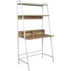 Image de HOME DECO FACTORY - Hd7112 - Bureau Etagere Zack Blanc Mobilier Table Bureau Travail Home Office Teletravail