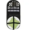Image de COOK CONCEPT - KA4789, Accessoire à Pique-Nique pour 2 Personnes, Lunch Box Pratique et Élégante, Conçu pour Emporter, Dimensions 24x24x4cm, Couleurs Kaki, Blanc, Vert
