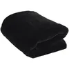Image de HOME DECO FACTORY - TX9176 Plaid Imitation Fourrure Ultra Doux - Lavable en Machine - Conçu pour la Décoration Intérieure - Dimensions 120 x 150 cm - Couleur Noir