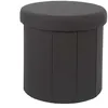 Image de HOME DECO FACTORY - HD0197, Coffre Pouf Pliable Noir, Modèle Pills M4, Mobilier, Assise, Coffre et Banc Pliable, 38x38x38 cm, Hauteur Assise 38 cm, Noir