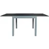Image de HOME DECO FACTORY, HDO0287, Table Jardin Extensible Modèle Haria M1, Table de Salon de Jardin, Mobilier, Mobilier d'Extérieur, Table d'Extérieur, 80x75x80 cm, Gris