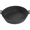 Image de COOK CONCEPT - KC0008, Moule de Cuisson Rond en Silicone Antiadhésif pour Friteuse à Air, Conçu pour Cuisson Saine et Facile, Taille 20 cm, Couleur Gris