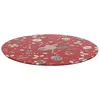 Image de HOME DECO FACTORY - KA0394 Plateau Tournant de Noël - Service de Table Élégant - Pratique pour Fêtes et Dîners - Facile à Nettoyer - Taille 30 cm - Blanc/Rouge