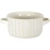 Image de HOME DECO FACTORY Bol à Soupe en Céramique Design Sobre et Raffiné Beige
