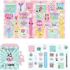 Image de THE CONCEPT FACTORY - BO0186 Calendrier Kawaii avec Surprises Quotidiennes - Animaux Mignons et Accessoires de Papeterie - Conçu pour Noël - Multicolore - 19x13x25 cm