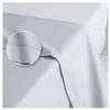 Image de Drap plat uni en coton 57 fils - collection permanente gris clair 180 x 290 cm