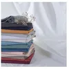 Image de Drap plat uni en coton 57 fils - collection permanente gris foncé 240 x 290 cm