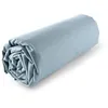 Image de Drap housse uni en polycoton - collection permanente bleu 160 x 200 cm