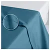 Image de Drap plat uni en coton 57 fils - collection permanente bleu canard 180 x 290 cm