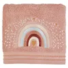 Image de Serviette de toilette enfant fantaisie en coton 450gsm rose 50x90 cm