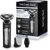 Image de Jean Louis David Rasoir Barbe Électrique 4 en 1   Rasage 0,1 mm   Tondeuse Nez, Oreilles Et Finitions   Têtes Flottantes Précises   Batterie Lithium Rechargeable USB-C   Set Complet Grooming Homme
