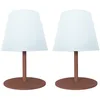 Image de Lumisky Set de 2 lampes de table LED sans fil TWINS Terracota H16cm