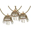 Image de Guirlande lumineuse extérieur 10 abat-jour exotique paille MINI HAWAI LIGHT HYBRID LED blanc chaud 8m solaire et sur secteur