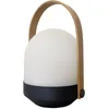 Image de Lumisky Baladeuse sans fil poignée bambou naturel LED blanc chaud dimmable AURA H27cm