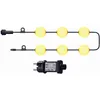 Image de Guirlande lumineuse d'extérieur 6 boules Ampoule LED BOLLY LIGHT 5,5m avec crochet
